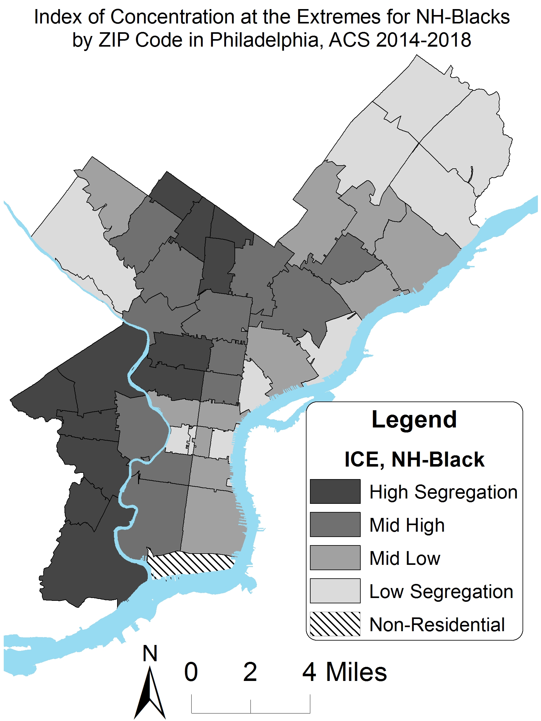 Racial Residential Segregation in Philadelphia